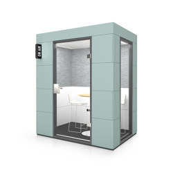 Dialogue Unit | Sea Green | Soundproofing room-in-room systems | OFFICEBRICKS