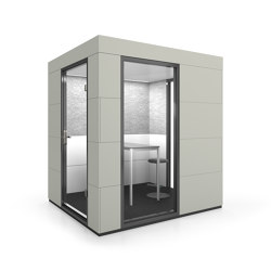 Meeting Unit | Birch Grey | Soundproofing room-in-room systems | OFFICEBRICKS