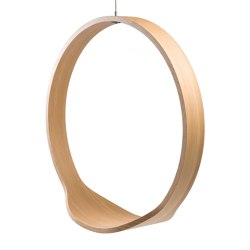 Circleswing N.1 Wooden Hanging Chair Swing Seat - Natural Oak⎥outdoor | Swings | Iwona Kosicka Design