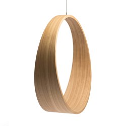 Circleswing N.2 Wooden Hanging Chair Swing Seat - Natural Oak⎥indoor | Swings | Iwona Kosicka Design