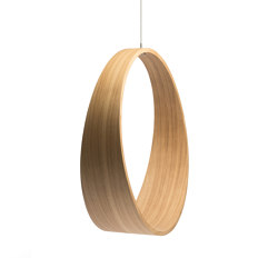 Circleswing N.2 Wooden Hanging Chair Swing Seat - Natural Oak⎥indoor | Schaukeln | Iwona Kosicka Design