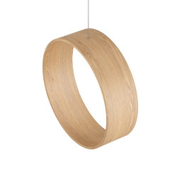 Circleswing N.3 Wooden Hanging Chair Swing Seat - Natural Oak⎥indoor | Schaukeln | Iwona Kosicka Design