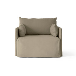 Offset Sofa, 1. Seater w. Loose Cover | Cotlin Poppy Seed | Armchairs | Audo Copenhagen