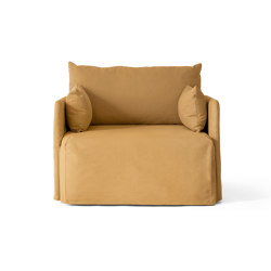 Offset Sofa, 1. Seater w. Loose Cover | Cotlin, Wheat