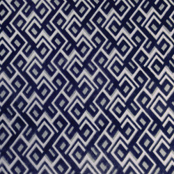 Invicta | Anni Jacquard Velvet 07 Navy Blue Linen | Material blended fabric | Aldeco