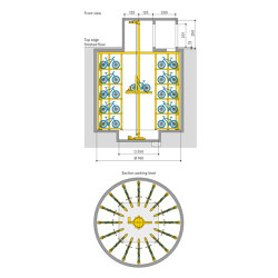 WÖHR Bikesafe | Shaft 5 Levels | Bicycle parking systems | Wöhr