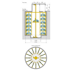 WÖHR Bikesafe | Shaft 6 Levels | Bicycle shelters | Wöhr