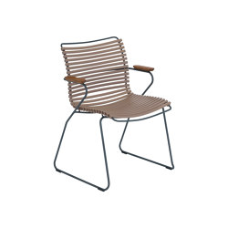 CLICK | Dining chair Sand with Bamboo armrests | Sillas | HOUE