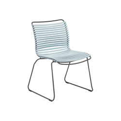 CLICK | Dining chair Dusty Light Blue No Armrest | Sedie | HOUE