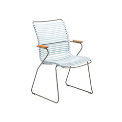 CLICK | Dining chair Dusty Light Blue Tall Back | Chairs | HOUE