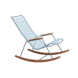 CLICK | Rocking chair Dusty Light Blue | Poltrone | HOUE
