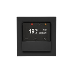 Tempe­ra­tur­regler mit oder ohne integrierter Tastsensorfunktion | Gestione riscaldamento / condizionamento | Hager