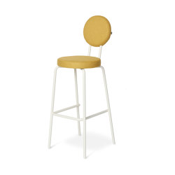 Option Bar Yellow, 65cm, Round seat, round backrest
