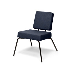 Option Lounge Darkblue, Square seat, square backrest | Armchairs | PUIK