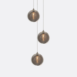Kadur Drizzle 3 Grey Outer | Suspended lights | Shakuff