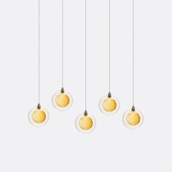 Kadur Drizzle 5 Gold Drizzle | Suspended lights | Shakuff