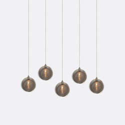 Kadur Drizzle 5 Grey Outer | Suspended lights | Shakuff