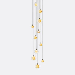 Kadur Drizzle 11 Gold Drizzle | Suspended lights | Shakuff