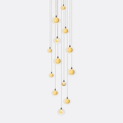 Kadur Drizzle 13 Gold Drizzle | Suspended lights | Shakuff