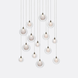 Kadur Drizzle 14 Clear Drizzle | Suspended lights | Shakuff