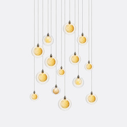 Kadur Drizzle 14 Gold Drizzle | Suspended lights | Shakuff
