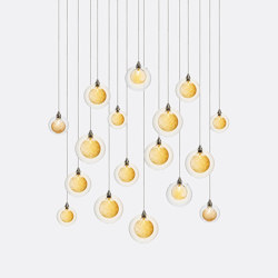 Kadur Drizzle 17 Gold Drizzle | Suspended lights | Shakuff