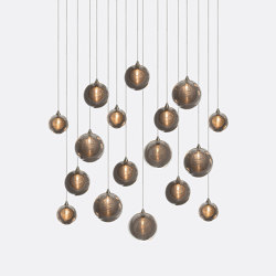 Kadur Drizzle 17 Grey Outer | Suspended lights | Shakuff