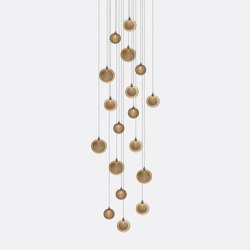 Kadur Drizzle 18 Amber Outer | Suspended lights | Shakuff