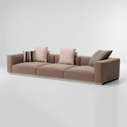 Molo XL 3-seater sofa low