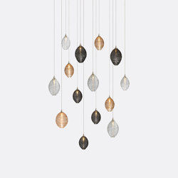 Cocoon 14 Mixed Colors | Suspended lights | Shakuff