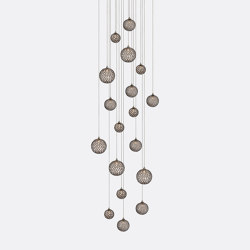Mod 18 Grey | Ceiling suspended chandeliers | Shakuff