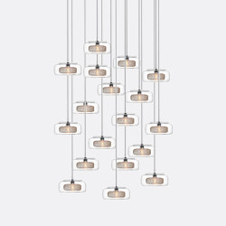Halo 18 Clear Drizzle | Suspended lights | Shakuff