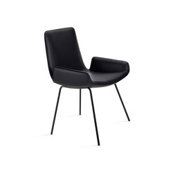 Amelie | Armchair Low with steel frame | Chairs | FREIFRAU MANUFAKTUR