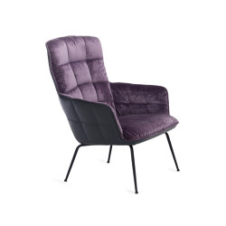 Marla | Easy Chair High with 4-legs steel frame | Armchairs | FREIFRAU MANUFAKTUR