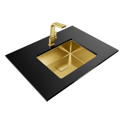 Fregaderos | FLEXLINEA RS15 50.40 SQ BRASS