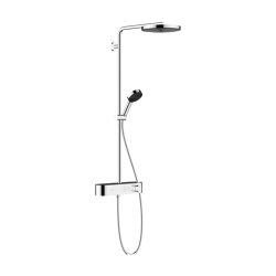 hansgrohe Pulsify Showerpipe 260 1jet EcoSmart with ShowerTablet Select 400 | Shower controls | Hansgrohe