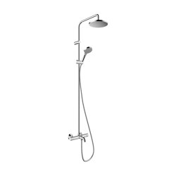 hansgrohe Vernis Blend Showerpipe 200 1jet EcoSmart with bath thermostat | Shower controls | Hansgrohe