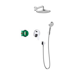 hansgrohe Crometta S Shower system 240 1jet with single lever mixer | Robinetterie de douche | Hansgrohe
