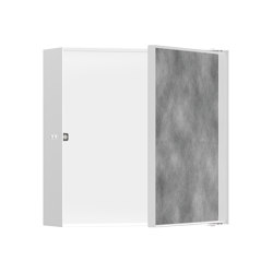 hansgrohe XtraStoris Rock Nicho de pared con puerta alicatable 30 x 30 x 10 cm | Armarios de baño | Hansgrohe