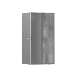 hansgrohe XtraStoris Rock Nicho de pared con puerta alicatable 30 x 15 x 14 cm | Armarios de baño | Hansgrohe