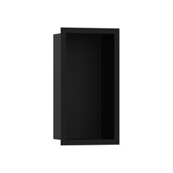 hansgrohe XtraStoris Individual Wall niche Matt Black with design frame 30 x 15 x 10 cm | Bath shelves | Hansgrohe
