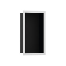 hansgrohe XtraStoris Individual Niche murale 30 x 15 x 10 cm noir mat avec cadre design | Tablettes / Supports tablettes | Hansgrohe