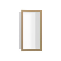 hansgrohe XtraStoris Individual Wall niche Matt White with design frame 30 x 15 x 10 cm | Bathroom accessories | Hansgrohe