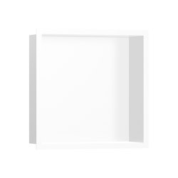hansgrohe XtraStoris Individual Wandnische Mattweiß mit Designrahmen 30 x 30 x 10 cm | Ablagen / Ablagenhalter | Hansgrohe