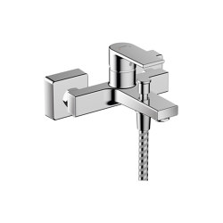 hansgrohe Vernis Shape Single lever bath mixer for exposed installation with 2 flow rates | Bath taps | Hansgrohe