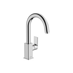 hansgrohe Vernis Shape Single lever basin mixer with swivel spout and pop-up waste set | Wash basin taps | Hansgrohe