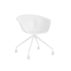 Duna 02 - Trestle fixed, plastic | Chairs | Arper