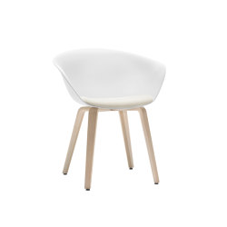 Duna 02 - 4 wood legs | Chairs | Arper