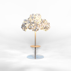 Leaf Lamp Link Tree L w/Round Table | Sound absorbing objects | Green Furniture Concept