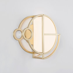 Moonrise Sconce 01 (Brushed Brass) | Lampade parete | Roll & Hill